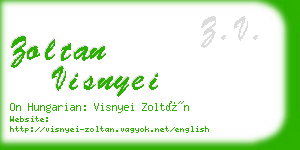 zoltan visnyei business card